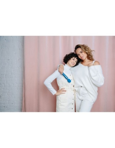 MASAJEADOR VIBRADOR RECARGABLE LE WAND PETITE AZUL