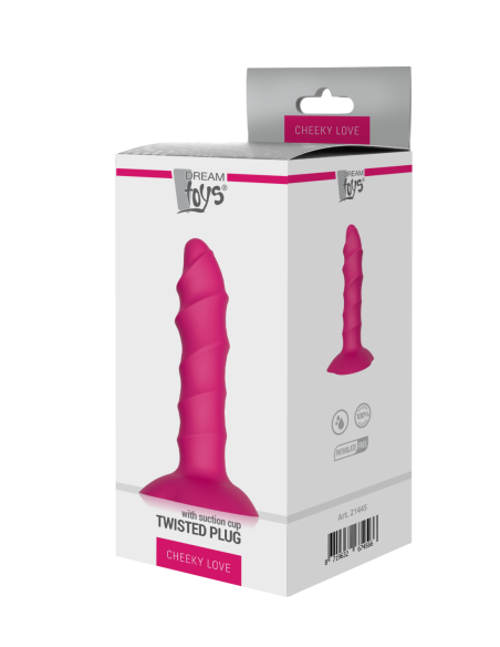 CHEEKY LOVE TWISTED PLUG CON VENTOSA
