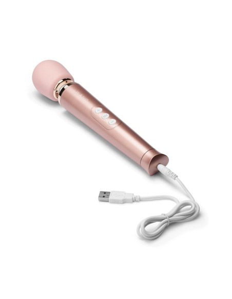 MASAJEADOR VIBRADOR RECARGABLE LE WAND PETITE - ORO ROSA