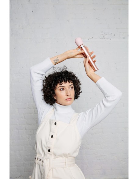 MASAJEADOR VIBRADOR RECARGABLE LE WAND PETITE - ORO ROSA