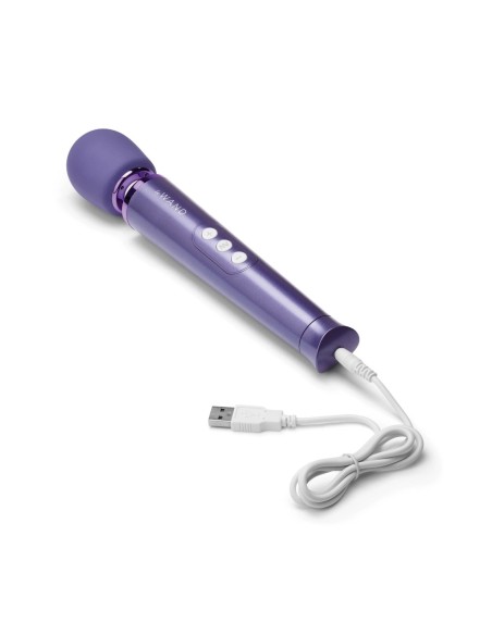 MASAJEADOR VIBRADOR RECARGABLE LE WAND PETITE - VIOLETA