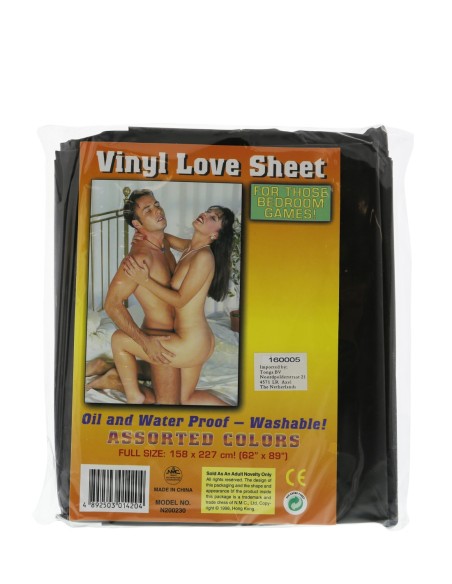 SÁBANA VINILO NEGRO 158x227CM