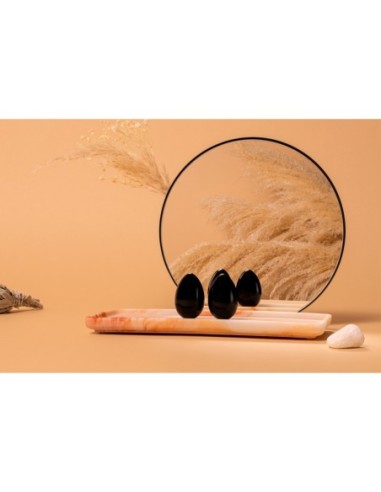 LE WAND CRISTAL YONI HUEVOS OBSIDIANA NEGRA