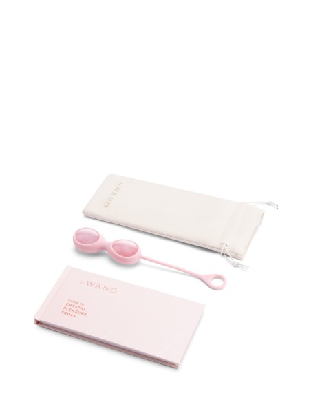 LE WAND CRISTAL YONI HUEVOS CUARZO ROSA