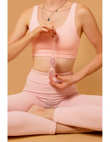 LE WAND CRISTAL YONI HUEVOS CUARZO ROSA