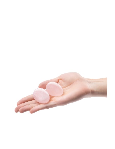 LE WAND CRISTAL YONI HUEVOS CUARZO ROSA