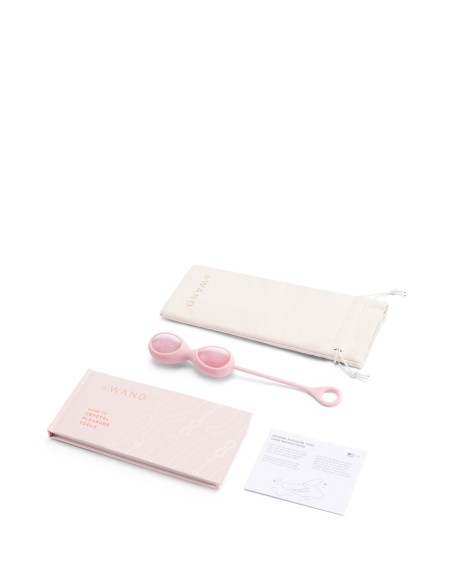 LE WAND CRYSTAL YONI HUEVOS CUARZO ROSA