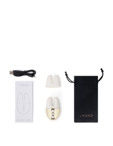 LE WAND DOBLE VIBRADOR ORO BLANCO