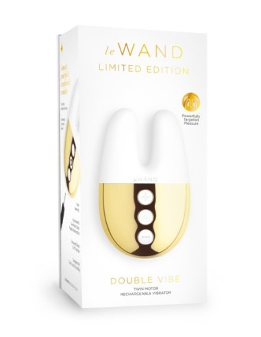 LE WAND DOBLE VIBRADOR ORO BLANCO