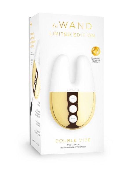 LE WAND DOBLE VIBRADOR ORO BLANCO