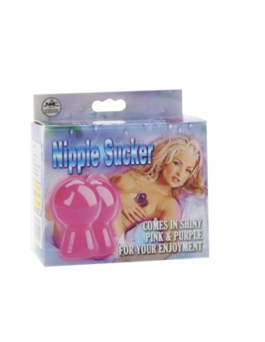PAR DE CHUPADORES DE PEZÓN EN MORADO BRILLANTE