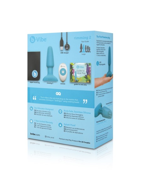 B-VIBE RIMMING PLUG 2 VERDE AZUL