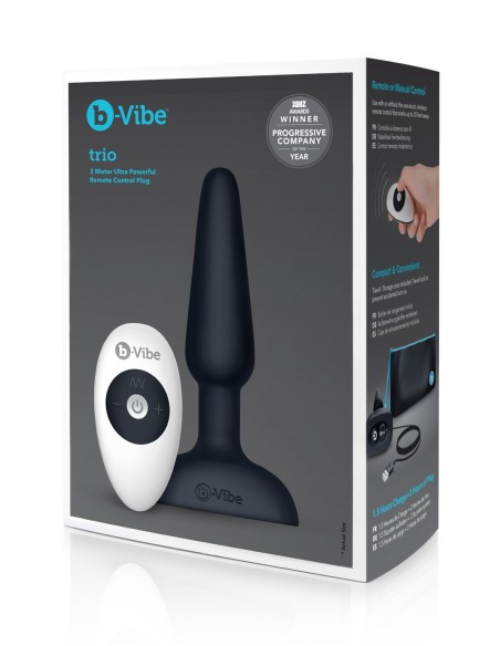 ENCHUFE B-VIBE TRIO NEGRO