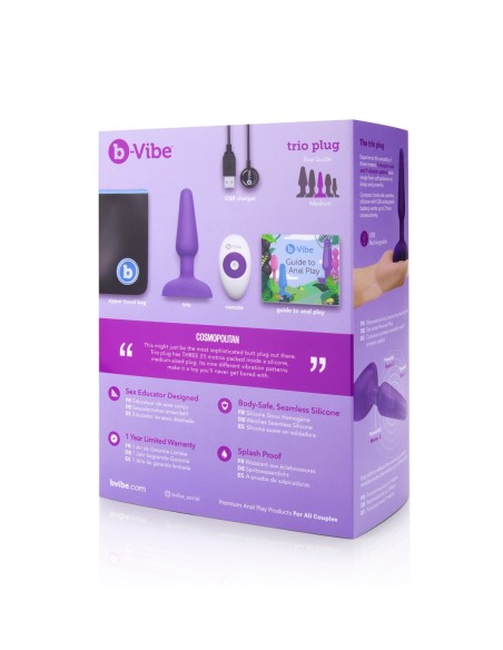 B-VIBE TRIO PLUG MORADO