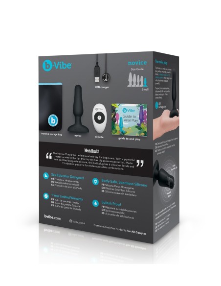 ENCHUFE NOVICE B-VIBE NEGRO