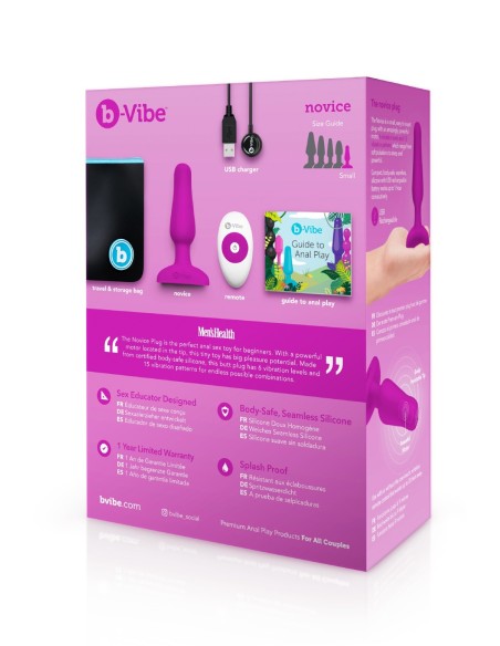 B-VIBE PLUG NOVICE FUCSIA