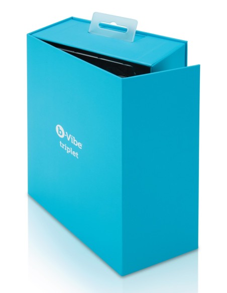 BOLAS ANALES B-VIBE TRIPLET NEGRO