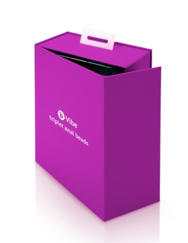 BOLAS ANALES B-VIBE TRIPLET FUCSIA