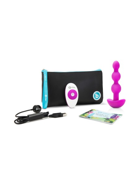 BOLAS ANALES B-VIBE TRIPLET FUCSIA