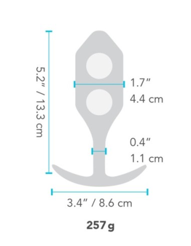 B-VIBE SNUG PLUG 4 NEGRO