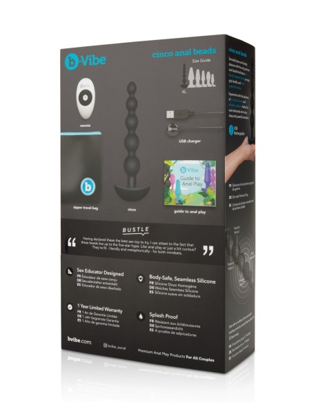 BOLAS ANALES B-VIBE CINCO NEGRO