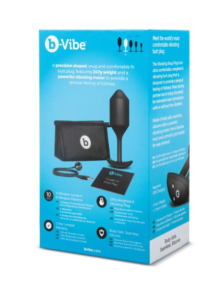 B-VIBE PLUG VIBRADOR 4 NEGRO