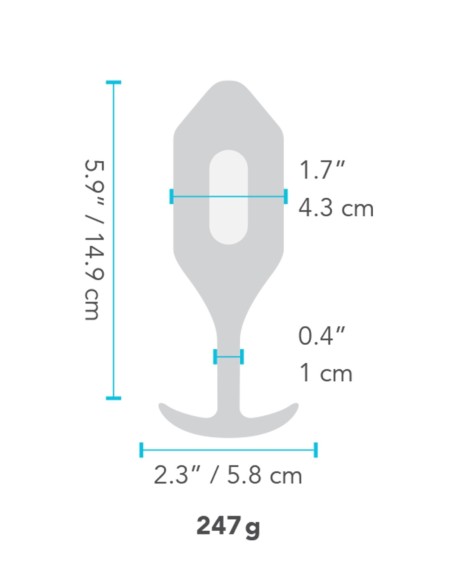 B-VIBE PLUG VIBRADOR 4 NEGRO