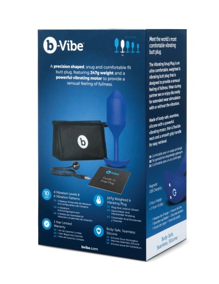 B-VIBE PLUG VIBRADOR SNUG 4 MARINO