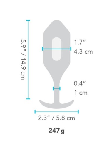 B-VIBE PLUG VIBRADOR SNUG 4 MARINO