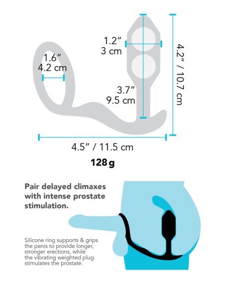 B-VIBE SNUG & TUG NEGRO
