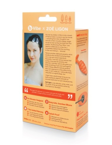 PLUG TEXTURA B-VIBE SWIRL NARANJA