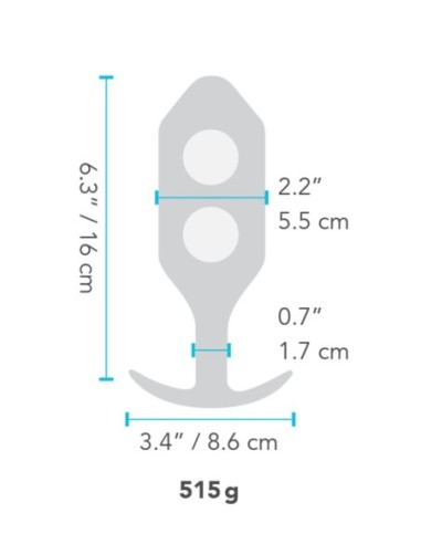 B-VIBE SNUG PLUG 6 NEGRO