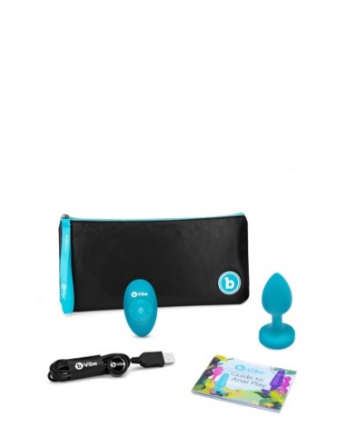 B-VIBE PLUG JOYA VIBRADOR S/M VERDE AZUL