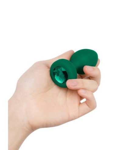B-VIBE PLUG JOYA VIBRADOR M/L VERDE ESMERALDA