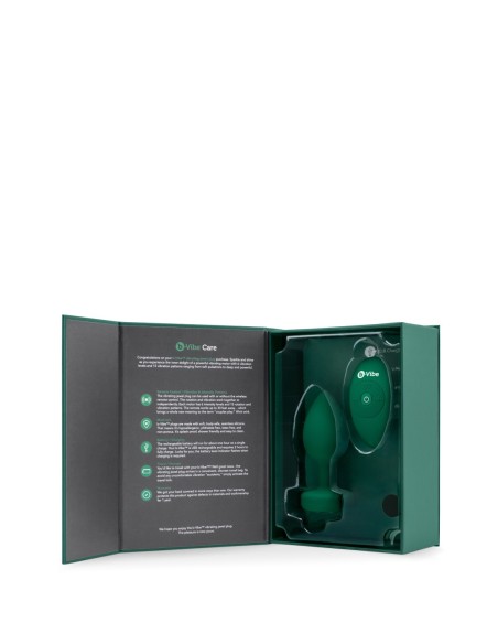 B-VIBE PLUG JOYA VIBRADOR M/L VERDE ESMERALDA