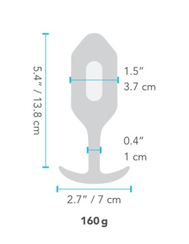 B-VIBE PLUG VIBRADOR 3 AZUL