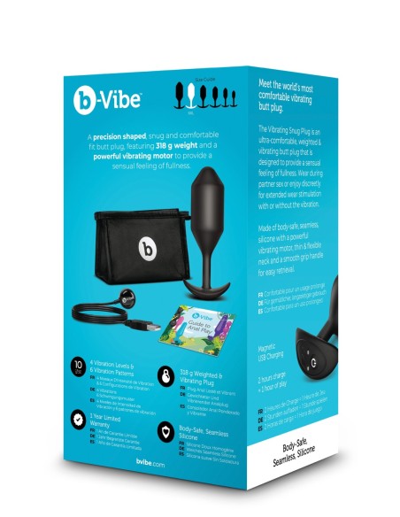 B-VIBE PLUG VIBRADOR 5 NEGRO