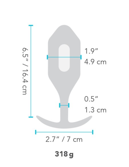 B-VIBE PLUG VIBRADOR 5 NEGRO