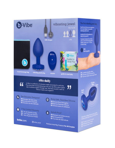 B-VIBE ENCHUFE JOYA VIBRADOR L/XL MARINO
