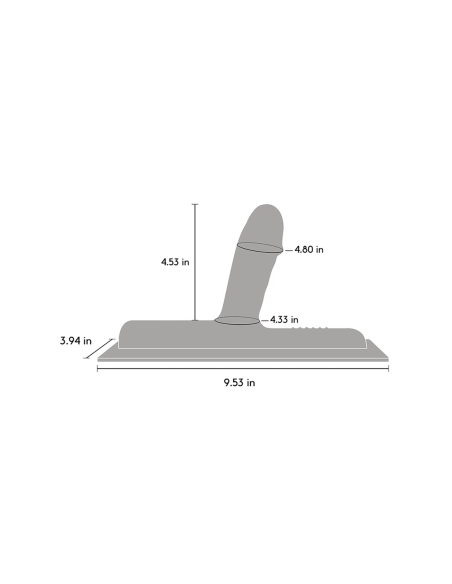 FIJACIÓN DE SILICONA COWGIRL BRONCO - CHOCOLATE