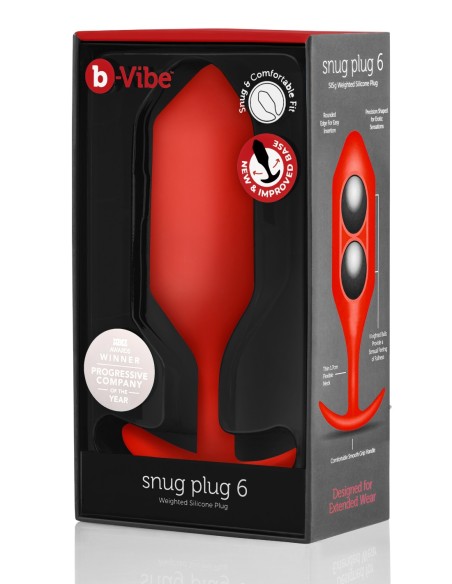 B-VIBE SNUG PLUG 6 ROJO