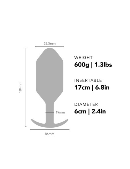 B-VIBE SNUG PLUG 7 NEGRO