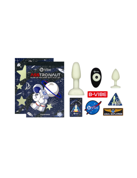 SET DE JUEGO DE QUE BRILLAN EN LA OSCURIDAD B-VIBE ASTRONAUTA