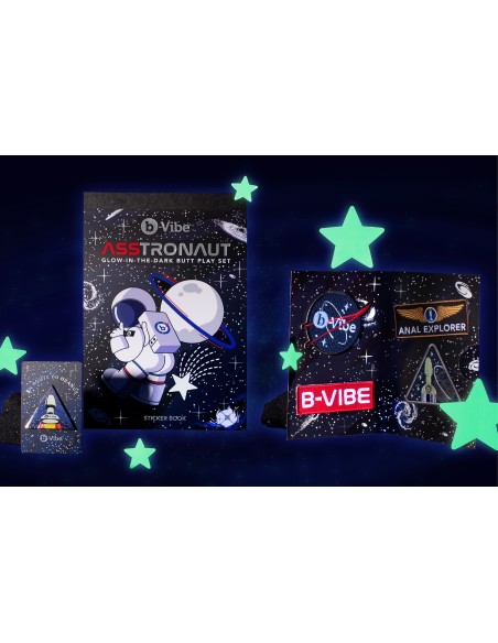 SET DE JUEGO DE QUE BRILLAN EN LA OSCURIDAD B-VIBE ASTRONAUTA