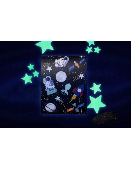SET DE JUEGO DE QUE BRILLAN EN LA OSCURIDAD B-VIBE ASTRONAUTA