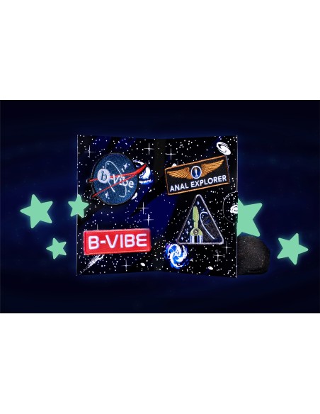 SET DE JUEGO DE CULOS QUE BRILLAN EN LA OSCURIDAD B-VIBE ASTRONAUTA