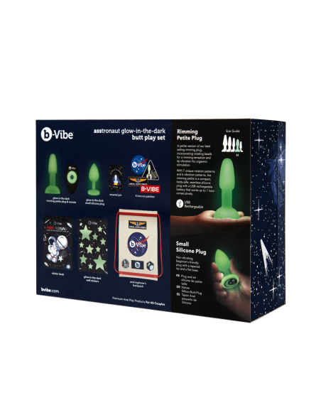 SET DE JUEGO DE QUE BRILLAN EN LA OSCURIDAD B-VIBE ASTRONAUTA