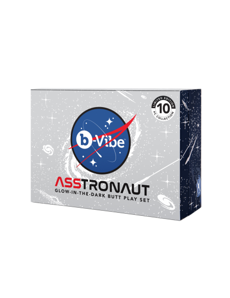 SET DE JUEGO DE CULOS QUE BRILLAN EN LA OSCURIDAD B-VIBE ASTRONAUTA
