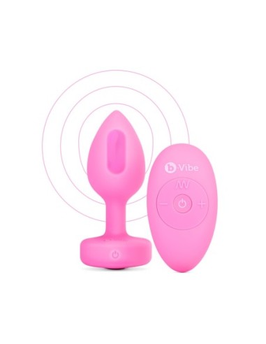 PLUG JOYA VIBRADOR FORMA CORAZÓN SM ROSA