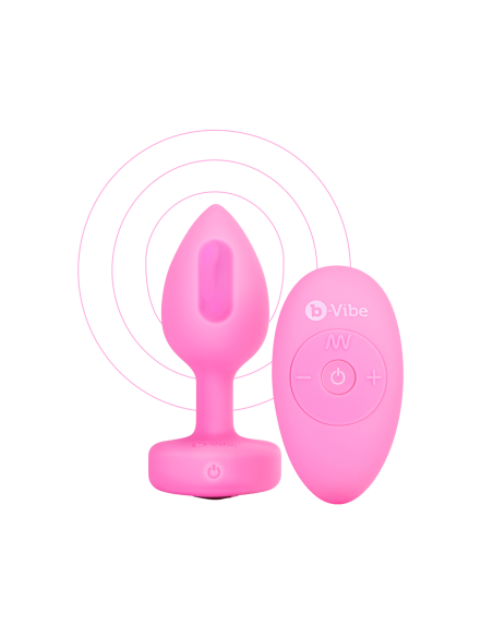 PLUG JOYA VIBRADOR FORMA CORAZÓN SM ROSA